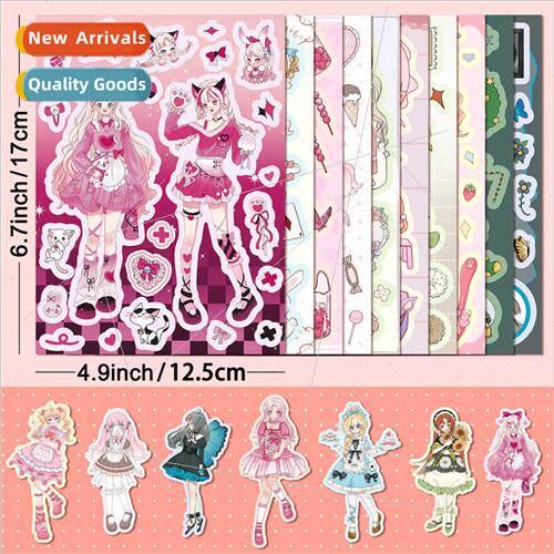 10/pack of secondary  American teenage girl warrior stickers