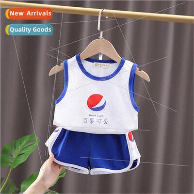 Childrens undershirt set childrens new boys summer clothes f