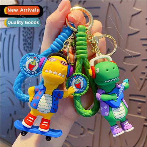 Cartoon sports dinosaur keychain men and women cute fashion