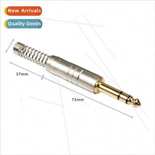 Plated Solder Plug 6.35 Audio Gold DIY Plugs Stereo