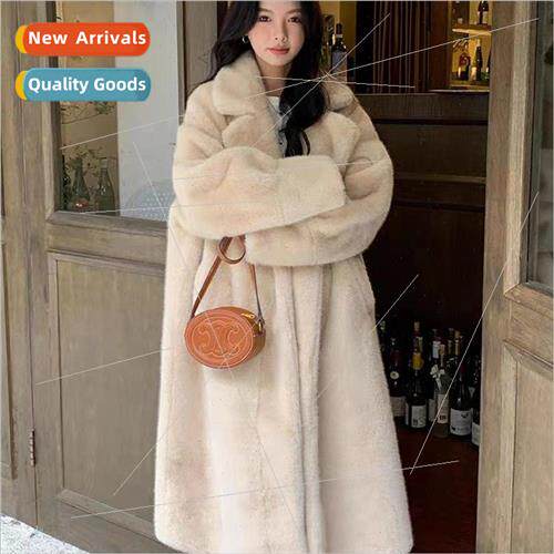 2023 fall and winter new fur imitation mink velvet female lo