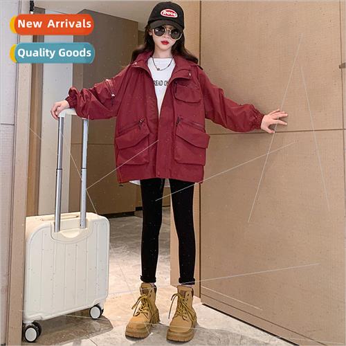Girls jacket spring and autumn  2023 new 适用eign  childrens