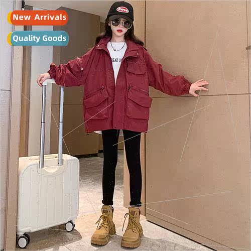 Girls jacket spring and autumn  2023 new 适用eign  childrens