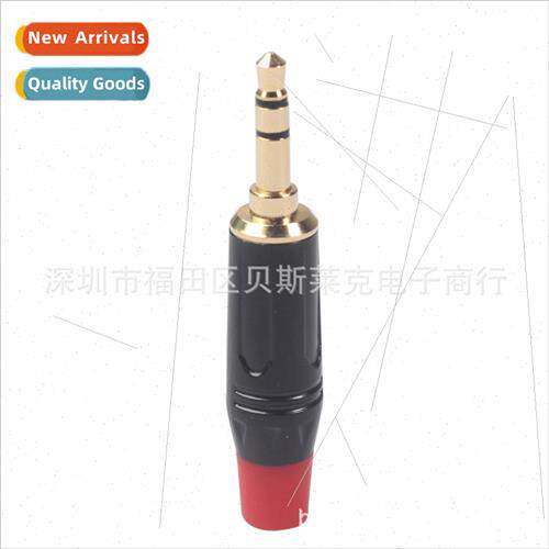 New Gold Plated 3.5mm Stereo Audio Cable DIY Soldering Plugs