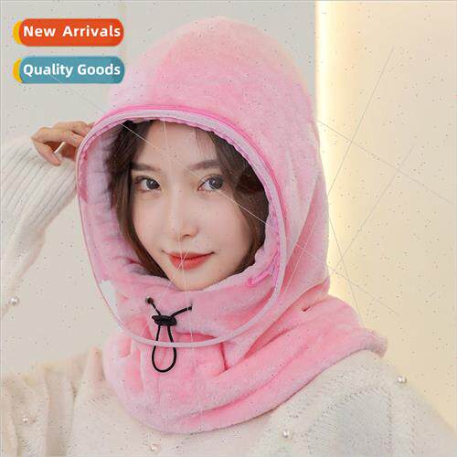 Winter hat womens  cycling windproof cold electric car winds