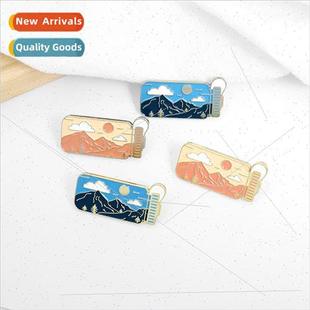 modeling figure kettle broo jewelry simple Cartoon landscape