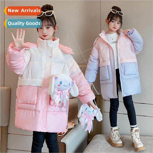 Girls cotton suit winter 2023 new winter dress Yanqi childre