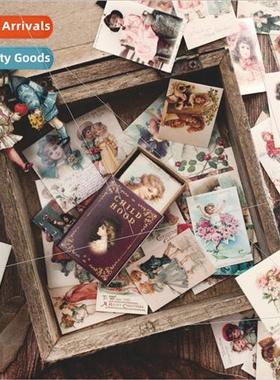 100 mini cards small collection of vintage  handbook collage