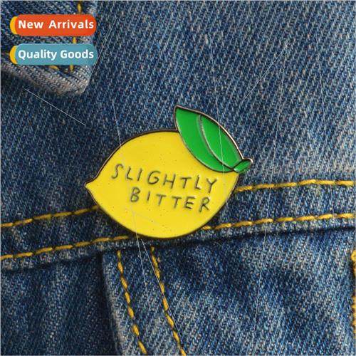 Personalized Creative SLIGHTLY BITTER Lemon Drip Oil Alloy B