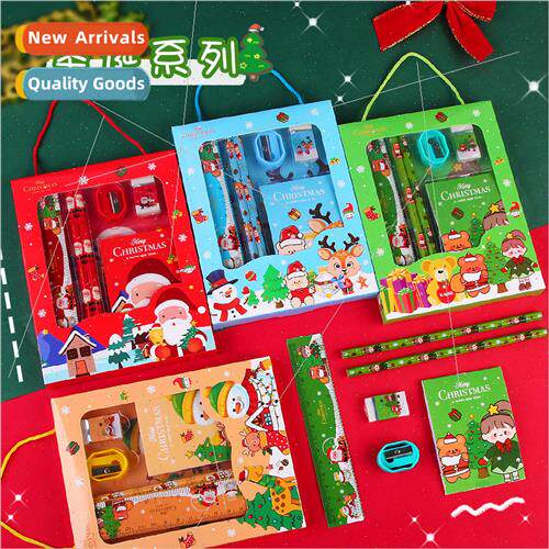 Christmas Tote 6 Piece Stationery  Set 适用 Elementary Schoo