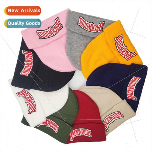 Skateboarding fall and winter wool cap BACKWOODS embroidered