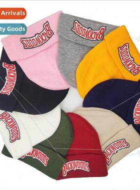 Skateboarding fall and winter wool cap BACKWOODS embroidered