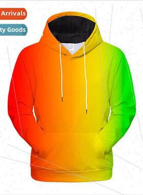 2022 Spring and Autumn new 3D sweater gradient color jacket
