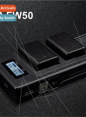 New USB LCD Smart FW50 Charger Camera Battery Fast Dual Char
