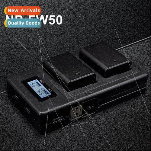New USB LCD Smart FW50 Charger Camera Battery Fast Dual Char