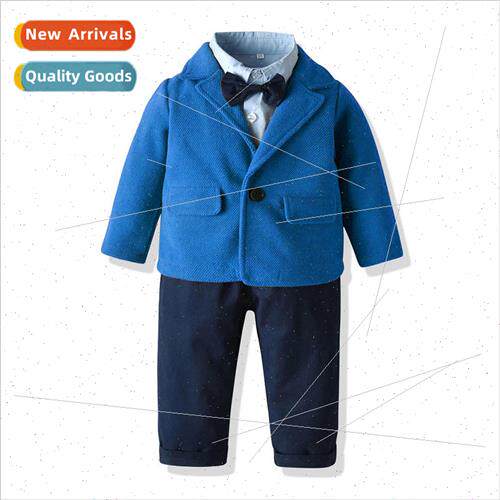 2020 fall and winter  childrens wear boys asure blue suit lo