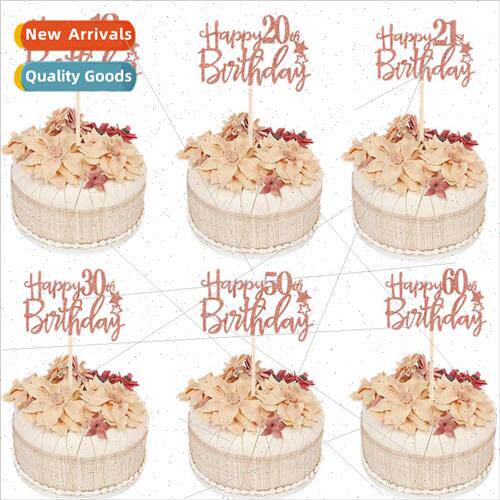 Happy Birthday Cake Insert Plaque Numbers Happy Birthday Dec