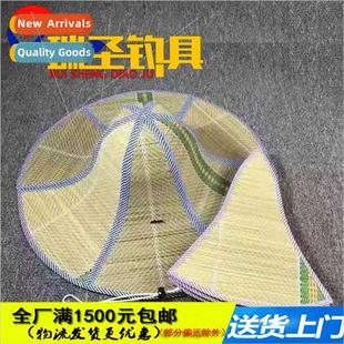 brim folding straw Double sunscreen large hat sun sided