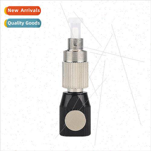 FC Black Round Bare Fiber Flange Temporary Splice Adapter Te