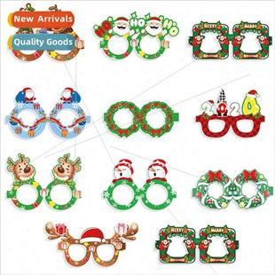 decoration Santa paper party glasses Christmas