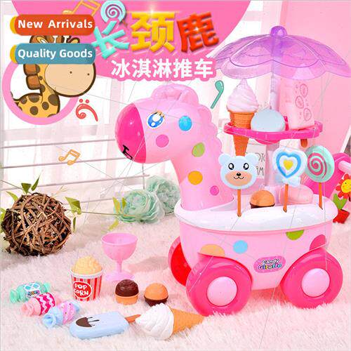 Mini simulation cart girls candy car ice cream parlor childr