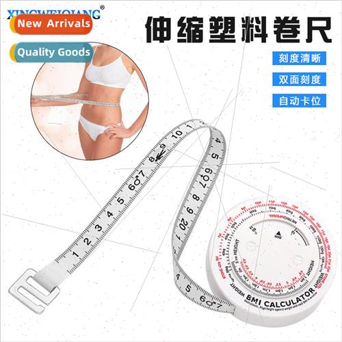 Retractable Plastic Tape Measure Double ded Scale BMI Health
