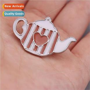 alloy personalized versatile lapel creative Teacup design