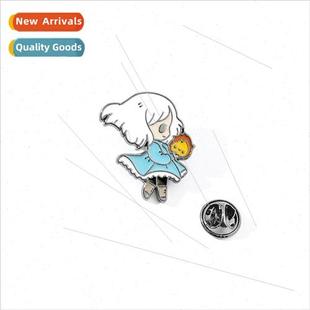 Brooch Personalized Pin ght Bird Encounter White SKY Small