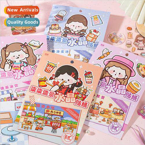 Seven Seven Gourmet Scenic Crystal Stickers Cartoon Stereosc