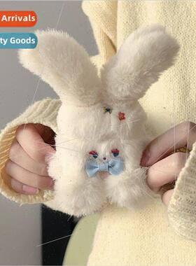 Plush cute rabbit 适用 Apple 1/2/3 generation wireless bluet
