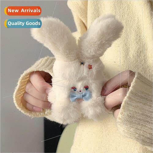 Plush cute rabbit 适用 Apple 1/2/3 generation wireless bluet