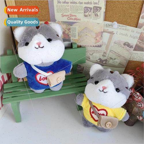 Satchel hamster plush cute little toy rag doll keychain chil