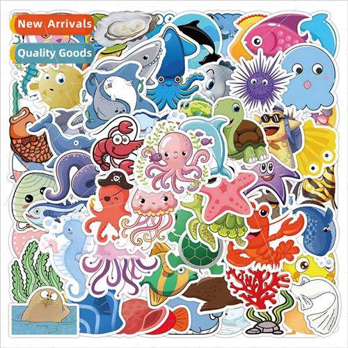 60 pcs of sea critters children puzzle reward stickers cell