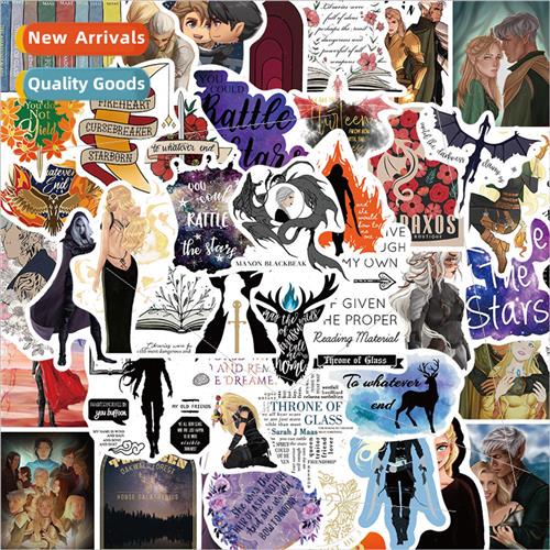 50 pcs throne of glass sticker graffiti material stickers de