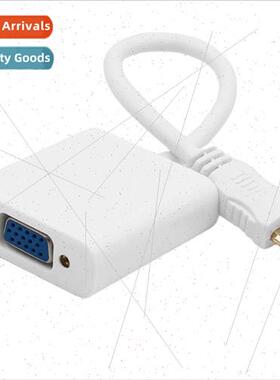 mini hdmi to vga adapter cable video converter with audio po