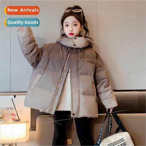 Girls down jacket winter big boy new children thickened warm
