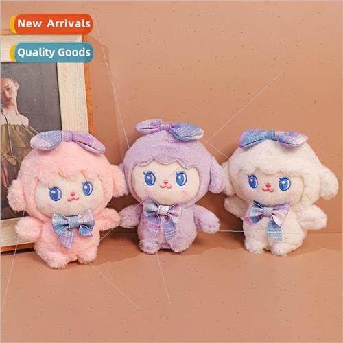 Cute sweet wool doll pendant cartoon girl heart keychain des