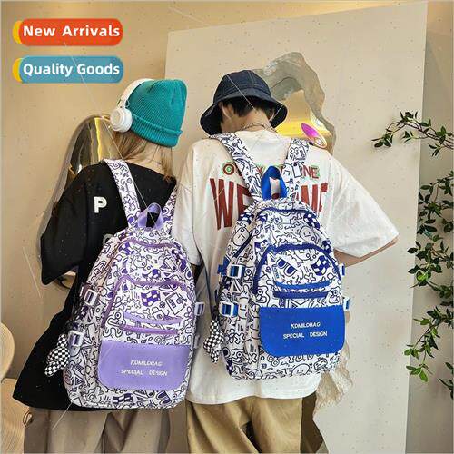 College students Japanese personality graffiti shoulder bag