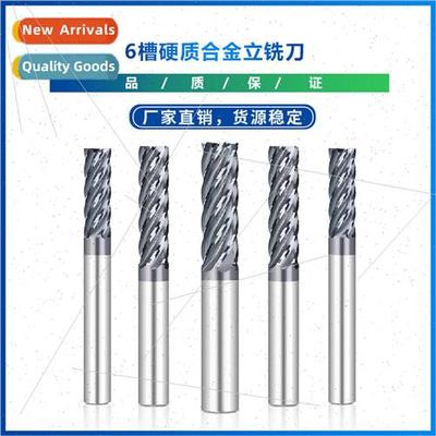 New 4-16 Finishing cutter head 6 flutes tungsten carbide end
