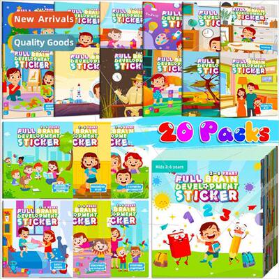 20 books of whole brain development thinking training sticke