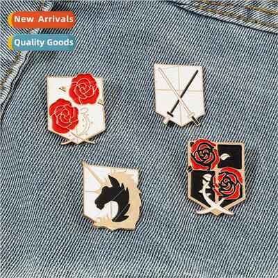 Anime  Attack of the Giants pin town guard rose law en适用ce
