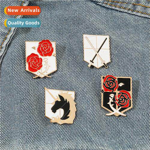 Anime  Attack of the Giants pin town guard rose law en适用ce
