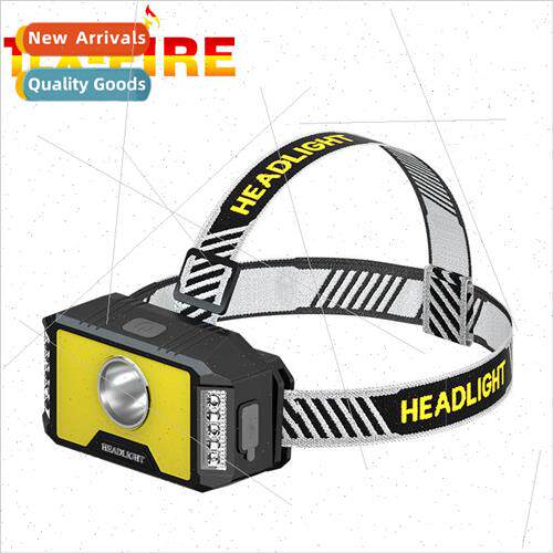 New XPG+COB rechargeable headlamp with electric power displa
