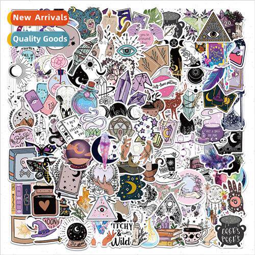 100 Bohemian  witch series stickers decorative luggage noteb