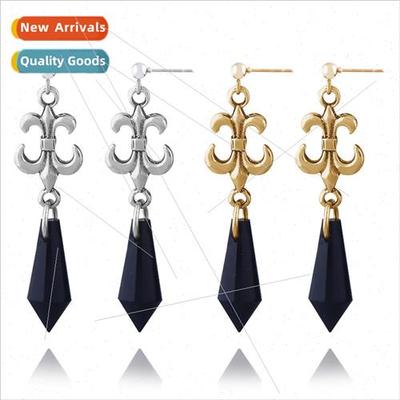 Anime  American Girl Warrior Cosplay Earrings Black Womens C