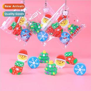 bag Christmas erasers eraser zipper creative statione pack