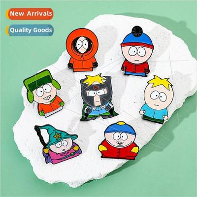 Cartoon creative games around the metal badges  Park charact