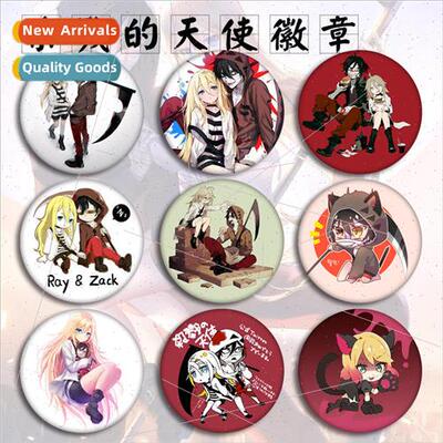 Anime Badge Killing Angel Cute Cartoon Tinplate Badge Brooch