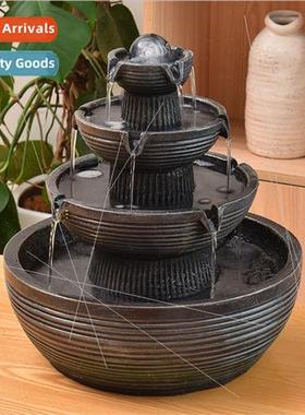 Streaming ornaments circulating water fountain 适用tune feng