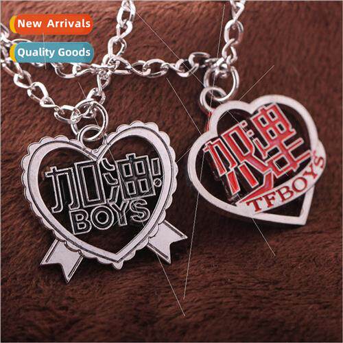 Star  Wang Yuan Wang Jun Kai tfboys alloy with diamond oil d